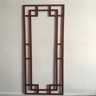 仿古木纹铝窗花/氟碳漆铝窗花厂家