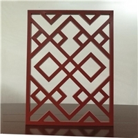 仿古建筑木纹铝窗花生产厂家