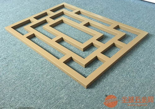 木纹铝窗花檀木色仿古铝窗花专业定制