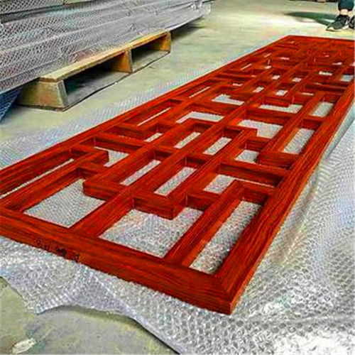 仿古木纹铝窗花 传统美韵与现代工艺的完美融合