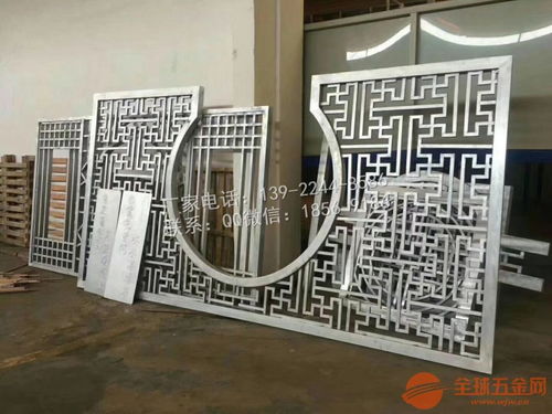 仿古窗花屏风建筑材料厂家 铝窗花定做