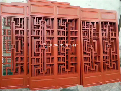 广西玉林街道改造烤漆铝窗花屏风厂家