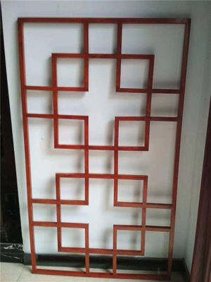 仿古铝窗花 融合传统美学与现代工艺的木纹铝合金花窗